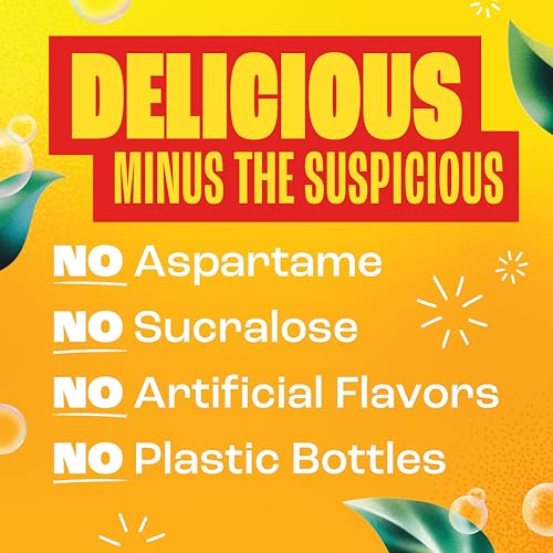 Zevia Zero Sugar Soda, Strawberry Lemon Burst, 12 oz Cans (24-Pack) – Naturally Sweetened, Zero Calorie Sugar Free Soda - Non-GMO Project Verified, Gluten-Free, Vegan