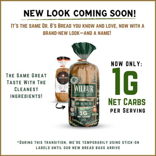 Dr. B's Multigrain Bread | 2g Net Carbs & 7g Protein | Low Calorie, Vegan, Sugar Free | Fresh, Sliced, Keto & Low Carb Bread Loaf (2 Pack (16 oz), Sesame)