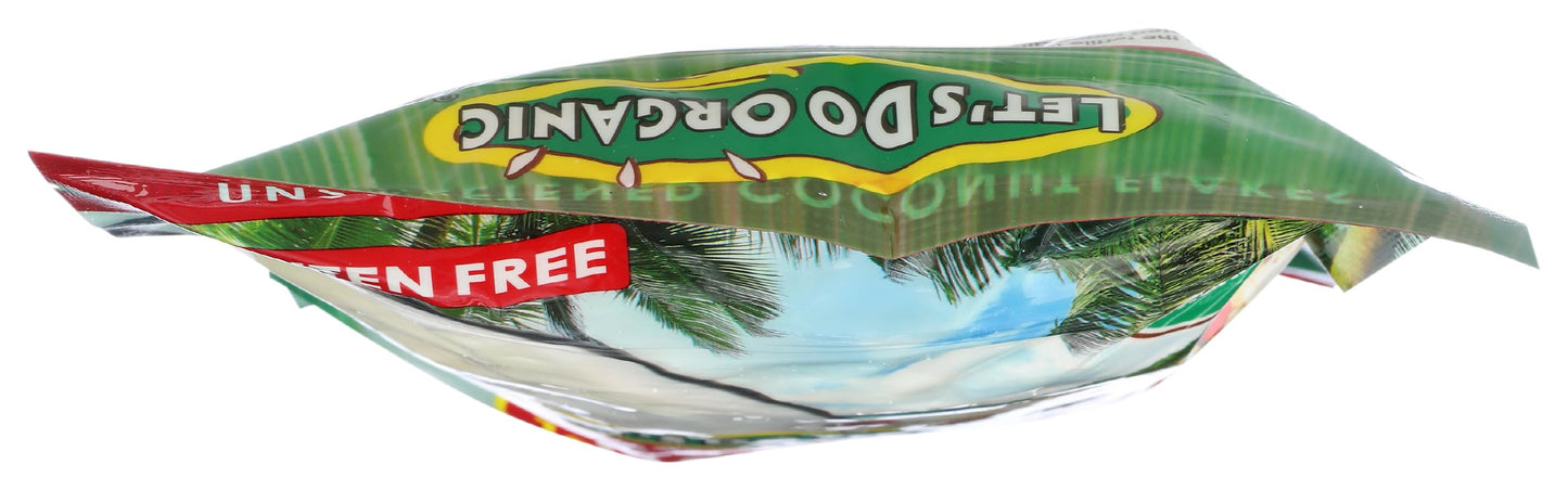 Let's Do Organic Unsweetened Coconut Flakes, 7 oz