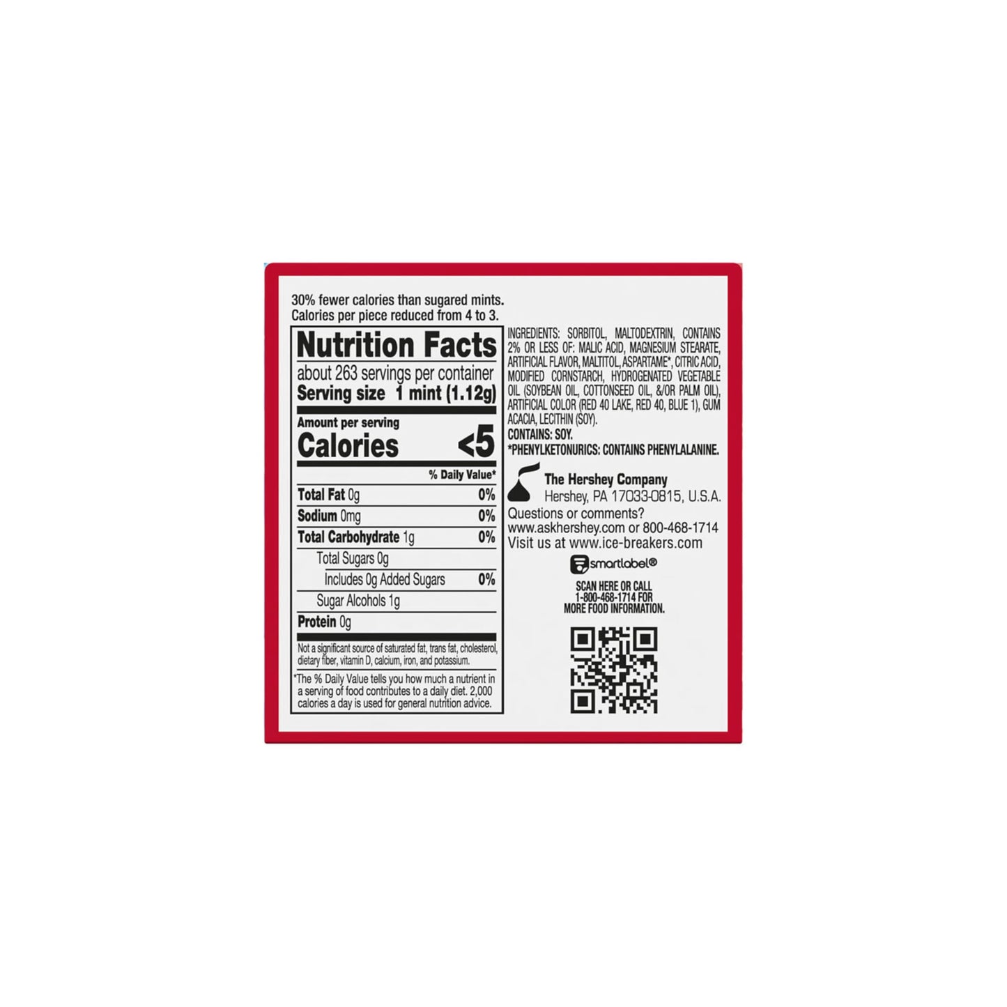 ICE BREAKERS Duo Fruit Plus Cool Strawberry Sugar Free Breath Mints Tins, 1.3 oz (8 Count)