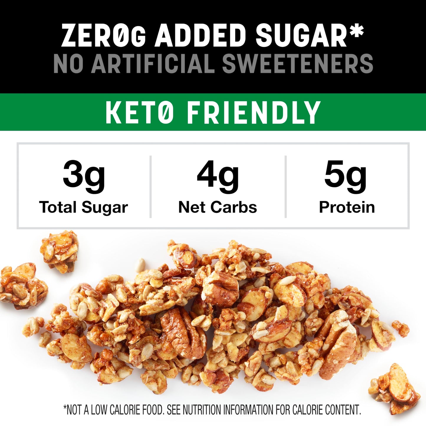 KIND Zero Added Sugar Granola, Variety Pack, Apple Cinnamon Nut & Caramel Mocha Nut, Healthy Snacks, 5g Protein, Gluten Free, 2 Count