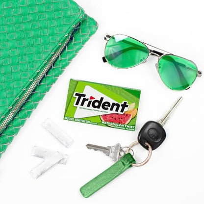 Trident Sugar Free Gum, Watermelon Twist Flavor, 3 Packs (42 Pieces Total)