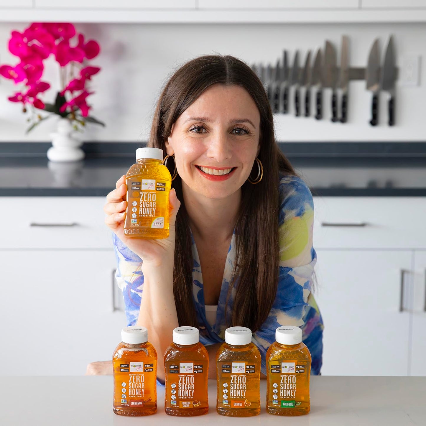 Wholesome Yum Zero Sugar Honey Substitute (Keto Honey) - Natural Sugar Free Honey Alternative With Monk Fruit & Allulose - Zero Net Carbs, Non GMO, Gluten Free, No Aftertaste (11 oz)