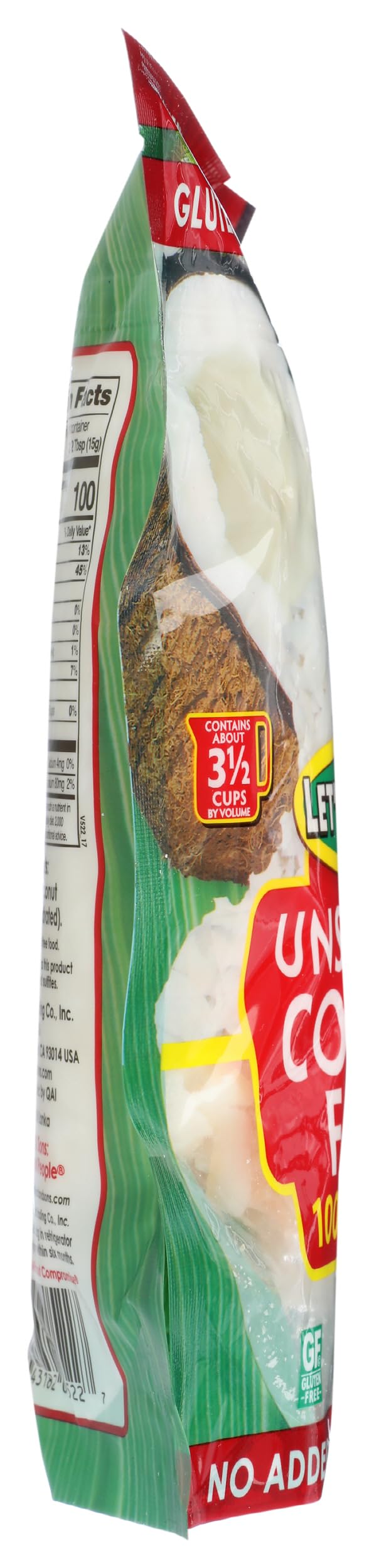 Let's Do Organic Unsweetened Coconut Flakes, 7 oz