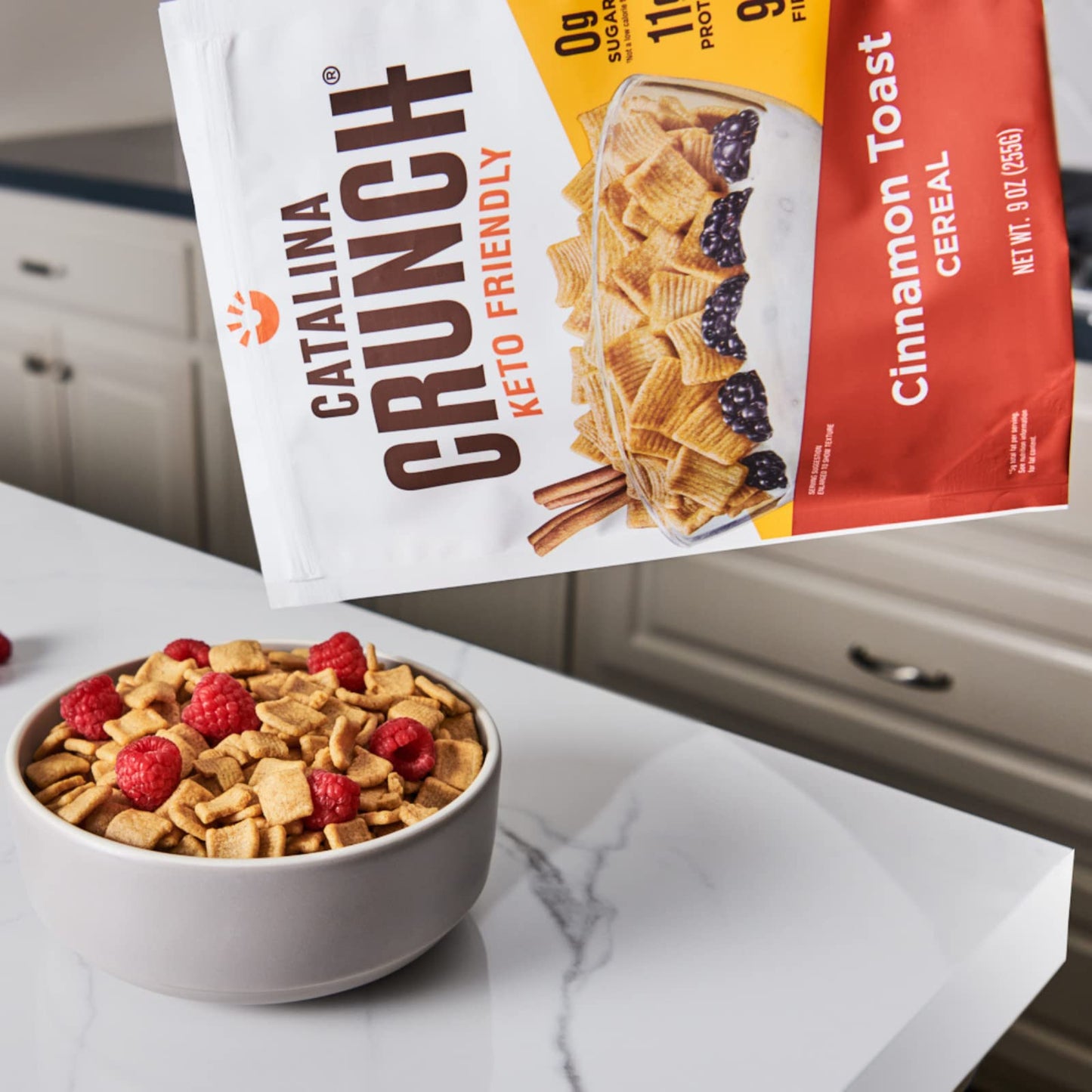 Catalina Crunch Cinnamon Toast Cereal | Low Carb, Sugar Free, Gluten Free | Vegan, Plant Based Protein | Breakfast Protein Cereals | Keto Friendly Food
