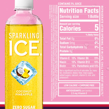 Sparkling Ice Purple Variety Pack, Flavored Water, Zero Sugar, with Vitamins and Antioxidants, 17 fl oz, 12 count (Black Raspberry, Cherry Limeade, Orange Mango, Kiwi Strawberry)