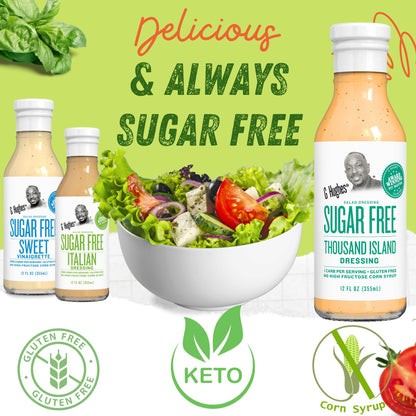 G Hughes Sugar Free Thousand Island Dressing - Thousand Island Salad Dressings, Low Carb Thousand Island, Gluten Free Salad Dressings - 12 Oz. (3-Pack)