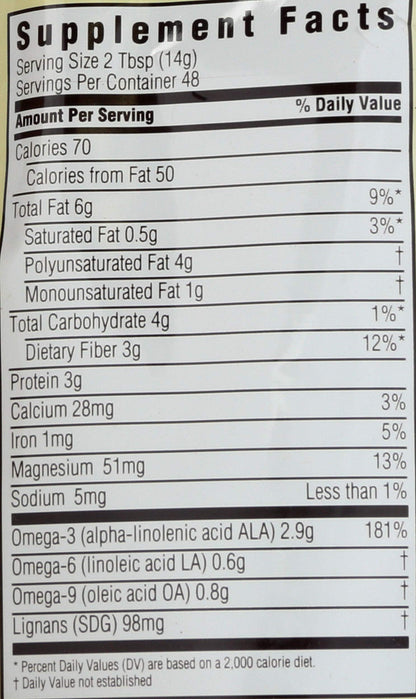 Spectrum Essentials Organic Ground Premium Flaxseed, 24 Oz