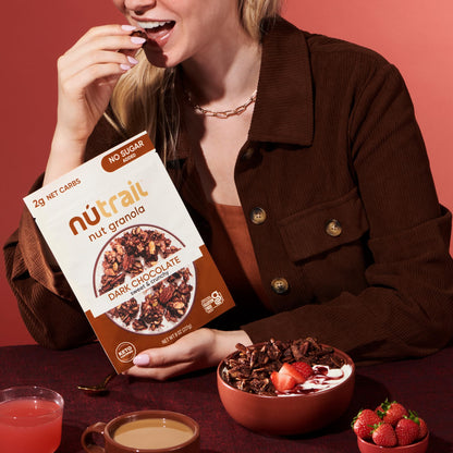 NuTrail Nut Granola Cereal, Variety Pack, No Sugar Added, Keto, Low Carb, Gluten Free, Grain Free, Healthy Breakfast 8 oz. 3 Count
