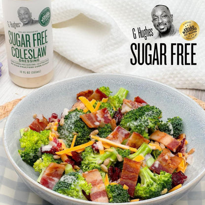 G Hughes Sugar Free Coleslaw Dressing - Sugar Free Cole Slaw Dressings, Gluten Free Salad Dressings, 0 Carb Salad Dressing, G Hughes Sugar Free Salad Dressings, No Sugar Added - 12 Oz (3-Pack)
