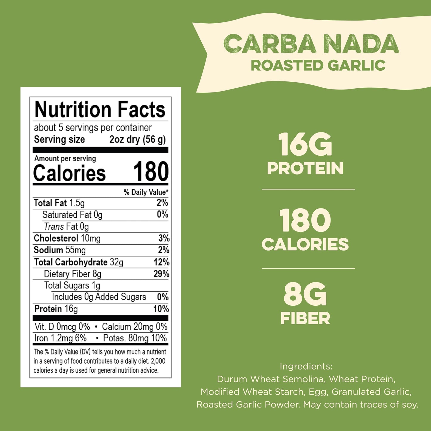 Al Dente Carba-Nada Variety Pack – Lower Carb, High Protein Pasta. Includes Egg Fettuccine & Roasted Garlic Fettuccine. Keto-Friendly, Artisanal, Non-GMO, Cage-Free Eggs, 10oz Bags (Pack of 2).