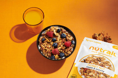 NuTrail Nut Granola Cereal, Variety Pack, No Sugar Added, Keto, Low Carb, Gluten Free, Grain Free, Healthy Breakfast 8 oz. 3 Count