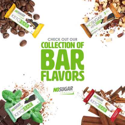 No Sugar Keto Bar Snack, Fudge Brownie, 12 x 1.41oz Bars - Low Carb No Sugar Keto Snack Food with Keto Friendly Macros, 3g Net Carb, 9g Plant Based Protein, 13g Healthy Fat, Sugar Free (0g)