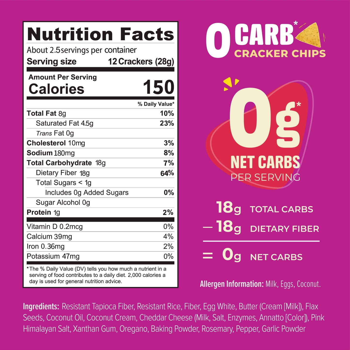 Keto crackers zero/low carb no sugar (Sea Salt) delicious crackers gluten free healthy for adults and kids (3 Packs) snack Keto friendly snack from Keto Naturals