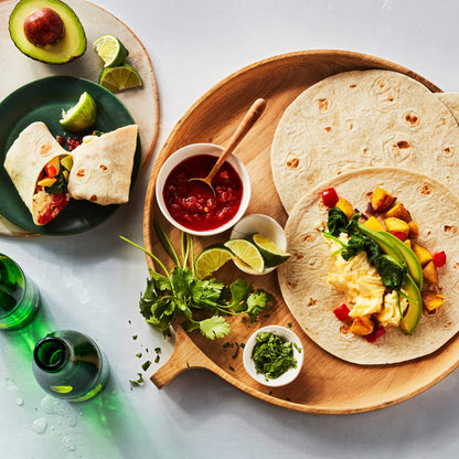 Hero Flour Tortilla - Delicious Tortilla Wraps | Soft Net Low Carb Tortillas | High Fiber, 1g Net Carbs & 80 Calories Per Serving (24 Tortillas, 4 Packs of 6)